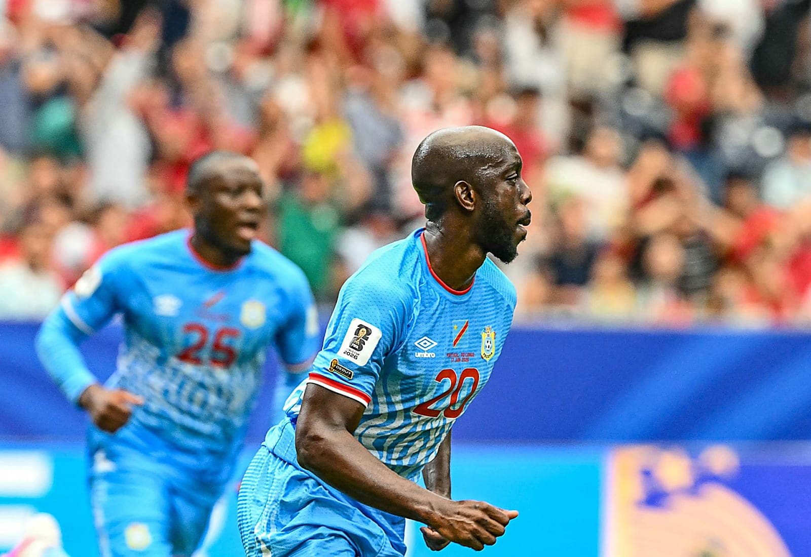 Portugal and DR Congo players contesting the ball during their 1‑1 World Cup 2026 opening match